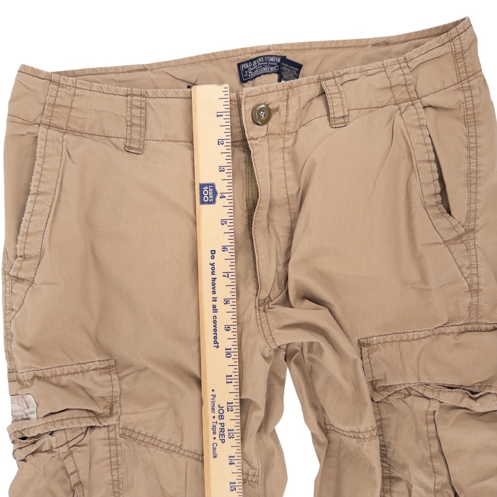 Vintage Ralph Lauren Polo Jeans Co Cargo Pants Men's 34x28 Lightweight Y2K Tan - Picture 11 of 12